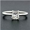 Image 2 : NEW Platinum GIA Certified 1.11 ctw Radiant Cut Diamond Solitaire Engagement Rin