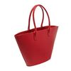 Image 3 : Mansur Gavriel Flamma Calfskin Red Triangle Tote Bag