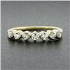 Image 2 : Vintage Classic 14k Yellow Gold 0.35 ctw Round Prong Set Diamond Wedding Band Ri