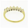 Image 6 : Vintage Classic 14k Yellow Gold 0.35 ctw Round Prong Set Diamond Wedding Band Ri