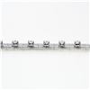 Image 7 : Vintage 18k White Gold 2.40 ctw Round Diamond 15mm Wide Brick Mesh Link Bracelet