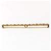 Image 4 : Antique Krementz 14k Gold 1.30 ctw Old Sapphire Natural Pearl Long Bar Pin Brooc