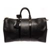 Image 1 : Louis Vuitton Black Epi Leather Keepall 45 Travel Bag