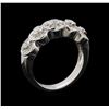 Image 4 : 14KT White Gold 0.67 ctw Diamond Ring