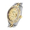 Image 3 : Rolex Mens Two Tone Champagne Index Dial 18K Yellow Gold Pyramid Diamond Bezel W