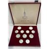 Image 1 : Moscow 1980 Olympic 28 Coin Set 90% Silver