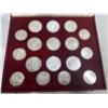 Image 6 : Moscow 1980 Olympic 28 Coin Set 90% Silver