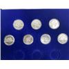 Image 2 : Canadian Silver Dollar Coin Set 1960-1966 163.1g 80% Silver
