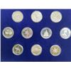 Image 3 : Canadian Silver Dollar Coin Set 1971-1980 233g 50% Silver