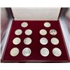 Image 1 : 1976 Austrian Olympic Silver Coin Set each coin 23.93g 64% Silver 14 coins total
