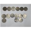 Image 1 : 15 Canadian Nickel Dollars 1968-1970, 1973-1975, 1979-1982, 1984-1985