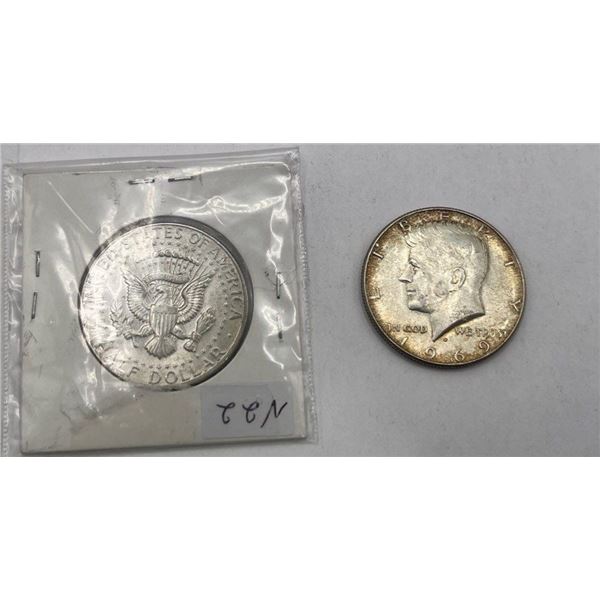 1967, 1969 American Half Dollars