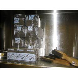 4 grill brushes, 9 new bricks