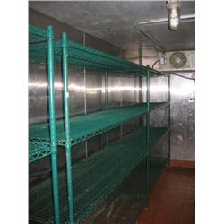 3 NSF approved steel storage racks
