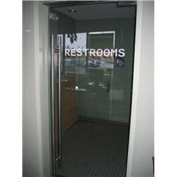 Plate Glass and Stainless Door