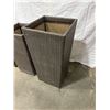 Image 2 : 3 Wicker Patio Planters