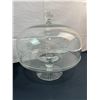 Image 2 : 2 Cake Platters With Glass Domes