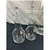 Image 2 : Assorted Glass Decanters & Condiment Vessels
