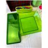 Image 2 : Assorted Plastic Dishware, Trays & Kitchen Gadgets