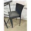Image 2 : Glass Top Patio Bar Table & Chairs