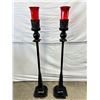 Image 1 : Standing Metal Candle Lanterns