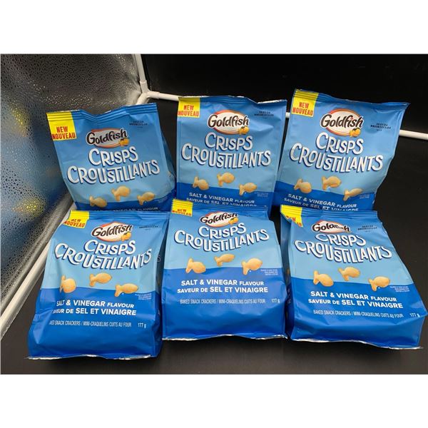 Goldfish Crisps-Salt & Vinegar Flavour (6 x 177g)
