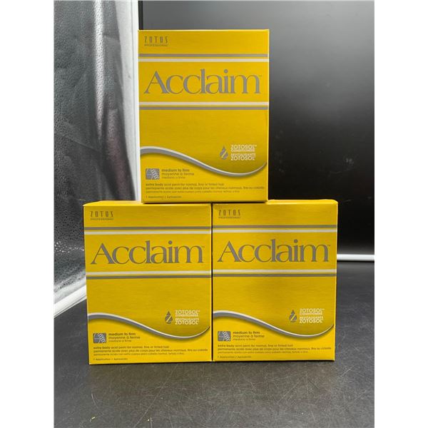 Acclaim Medium to Firm-Extra Body Acid Perm for Normal, Fine or tinted hair (3 applications)