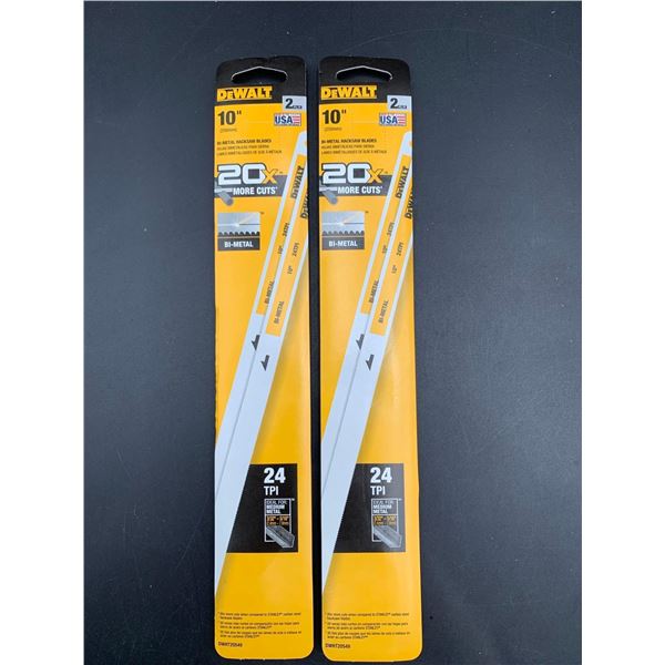 DeWalt 10in Bi-Metal Hacksaw Blades (2 x 2)