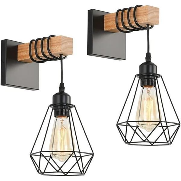 Rustic Wall Light Fixtures, Oil Rubbed Bronze Finish Indoor Vintage Wall Light Wall Sconce Industria