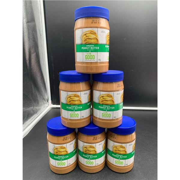 The For Good Foundation Smooth Peanut Butter (6 x 500g)