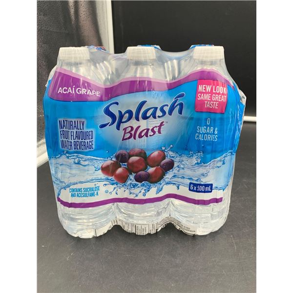 Splash Blast Acai Grape Flavoured Water (6 x 500ml)