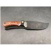 Image 1 : Steel Blade Knife with wooden Handle and Canvas Sheath