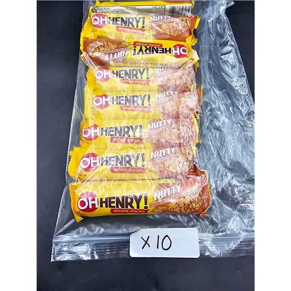 Oh Henry Candy Bars (10 x 52g) Peanut Butter Flavour