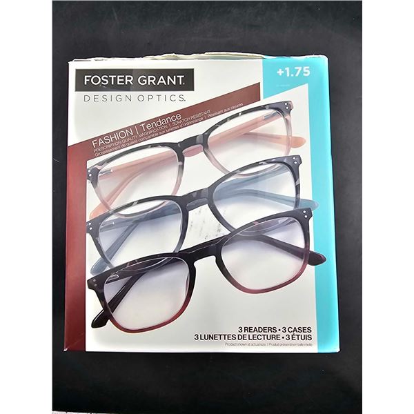 Foster Grant Reading Glasses (1.75) 3pk