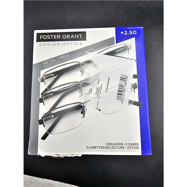 Foster Grant Reading Glasses (2.50) 3pk