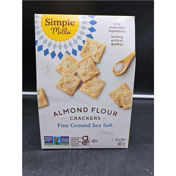 Simple Mills Almond Flour Crackers-Fine Ground Sea Salt (482g)