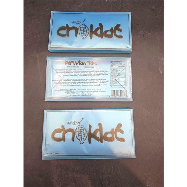 Choklat Peruvian Dark Chocolate (3 x 92g)