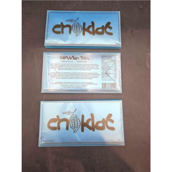 Choklat Peruvian Dark Chocolate (3 x 92g)