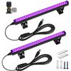 Image 1 : Barrina Black Light Bar, 10W 1FT USB Blacklight Strip Lights, Adjustable LED Blacklight for Fluoresc