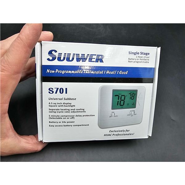Suuwer Non-Programmable Thermostat-Single Stage