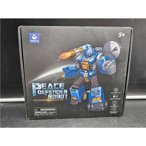 Peeace Defender Robot Military Vehicles Set
