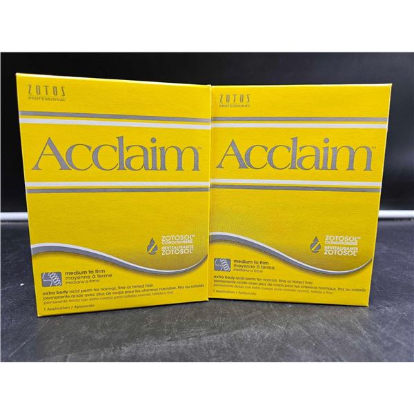 Zotos Professional Acclaim Medium to Firm Extra Body Acid Perm for Natural, Fine and Tinted Hair (2 