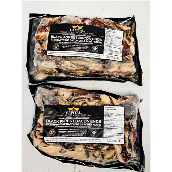 ***FROZEN*** Capital Meats Naturally Smoked Black Forest  Bacon Ends (Gluten Free) 2x1Kg Packages