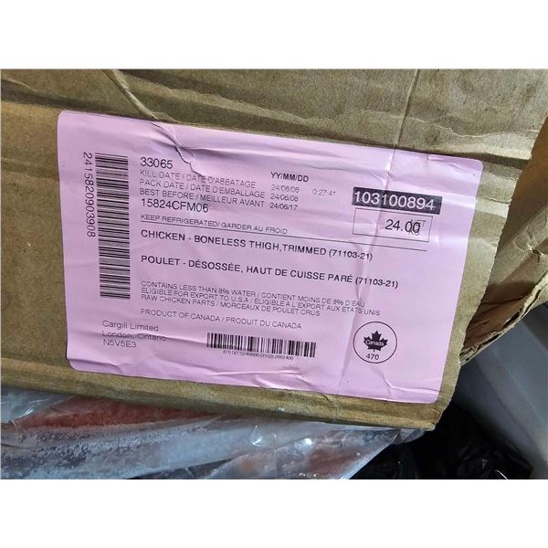 ***FROZEN*** Cargill Limited Chicken - Boneless, Skinless Thigh 24 Kg