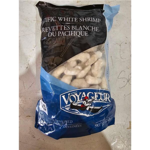 ***FROZEN*** Marque Voyageur Brand Peeled and Deveined Pacific White Shrimp 907g