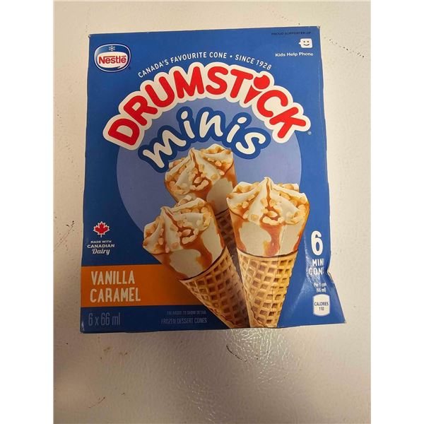 *** FROZEN*** Nestle Vanilla Caramel Mini Drumstick Ice Cream - 6x66ml