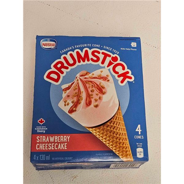***FROZEN*** Nestle Strawberry Cheesecake Drumstick Ice Cream - 4x130ml