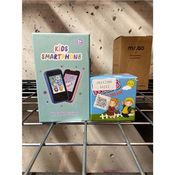 Combo lot of kids smartphone cellphone toy and kids smart watch