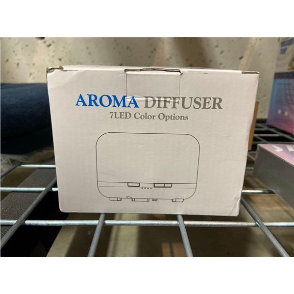 Aroma diffuser with 7 LED light colour options
