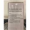 Image 2 : Flameless LED mood candles pack of 3